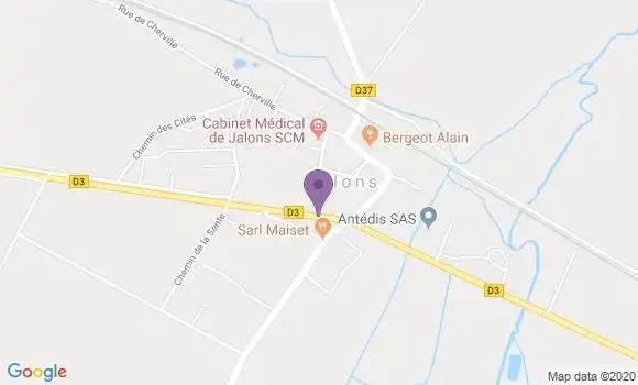 Localisation Jalons Ap - 51150