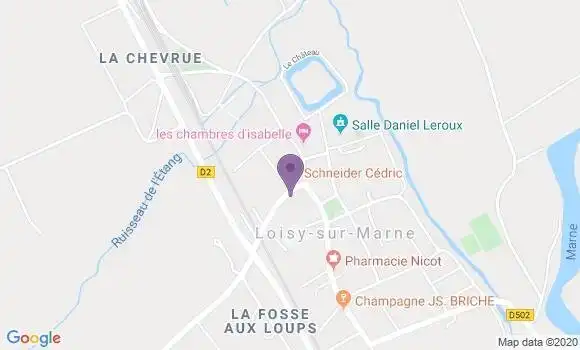 Localisation Loisy sur Marne Ap - 51300
