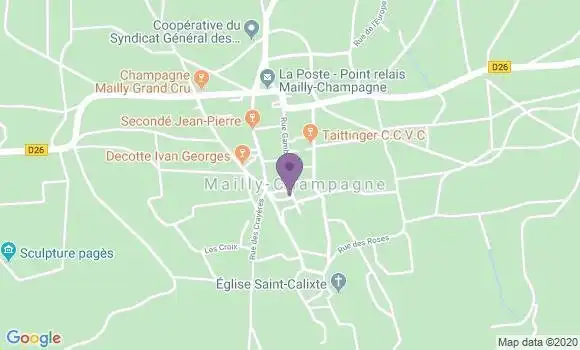 Localisation Mailly Champagne Ap - 51500