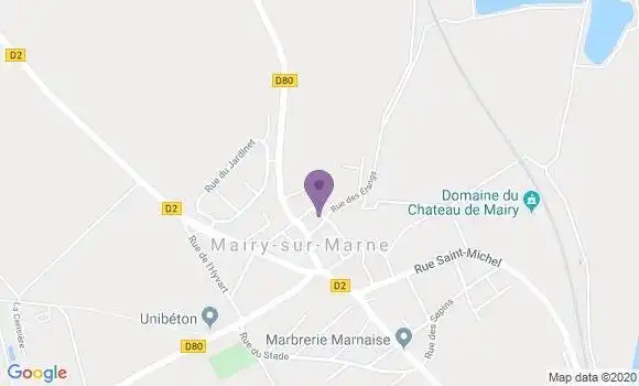 Localisation Mairy sur Marne Ap - 51240