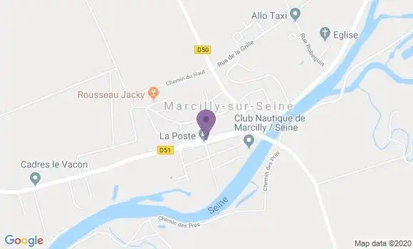 Localisation Marcilly sur Seine Bp - 51260