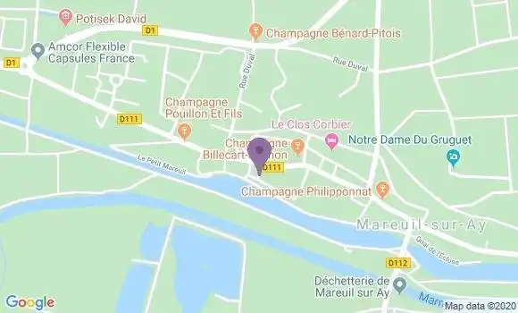 Localisation Mareuil sur Ay Bp - 51160