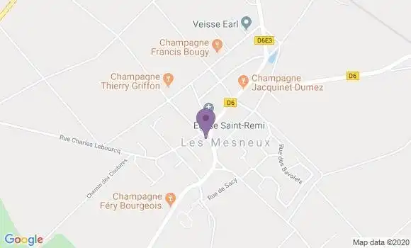 Localisation Les Mesneux Ap - 51370
