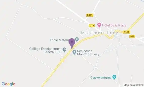 Localisation Montmort Lucy Bp - 51270