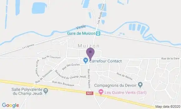 Localisation Muizon Bp - 51140