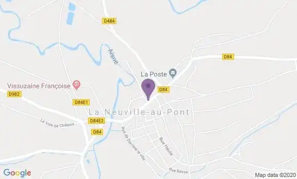Localisation La Neuville Au Pont Ap - 51800