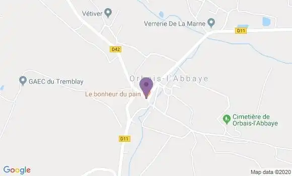 Localisation Orbais l