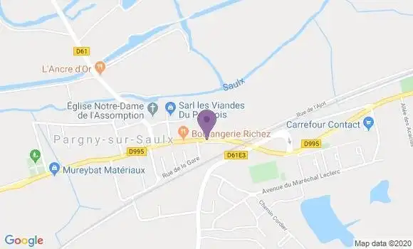 Localisation Pargny sur Saulx - 51340