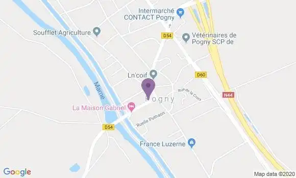 Localisation Pogny Bp - 51240