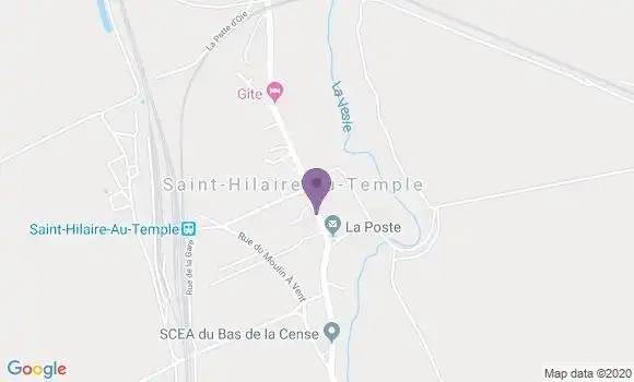 Localisation Saint Hilaire Au Temple Bp - 51400