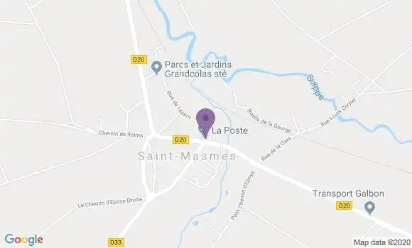 Localisation Saint Masmes Ap - 51490