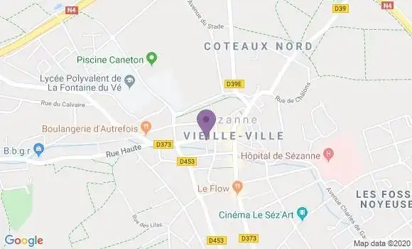 Localisation Sezanne - 51120