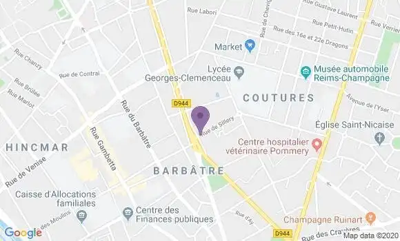 Localisation Sillery - 51500