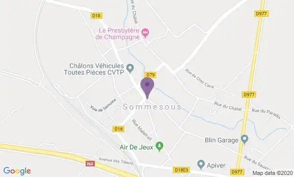 Localisation Sommesous Ap - 51320