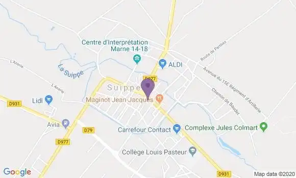 Localisation Suippes Bp - 51600