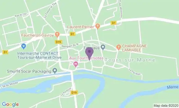 Localisation Tours sur Marne - 51150