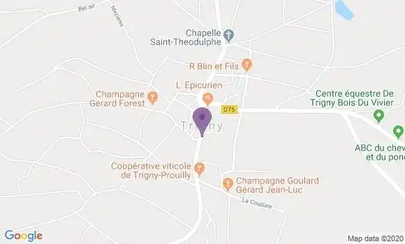 Localisation Trigny Ap - 51140
