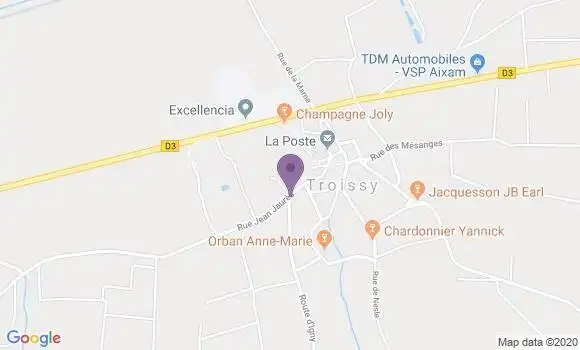 Localisation Troissy Ap - 51700