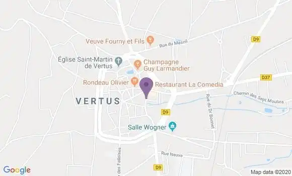 Localisation Vertus l