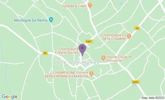 Localisation Villedommange Bp - 51390