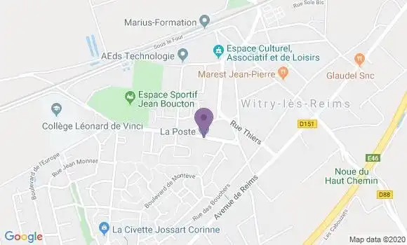 Localisation Witry les Reims - 51420