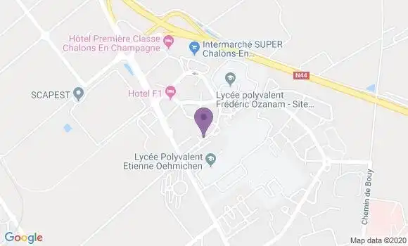 Localisation Chalons En Champagne Mont Hery Bp - 51000