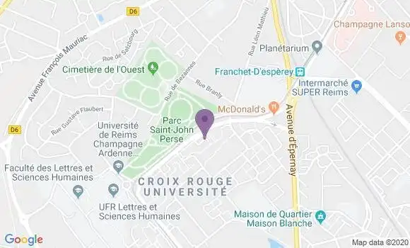 Localisation Reims la Rafale Bp - 51100
