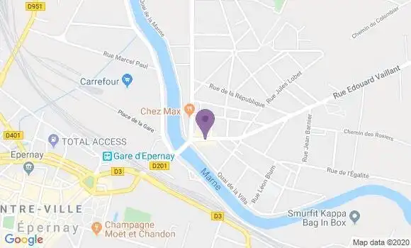 Localisation Epernay Rive Droite Bp - 51200