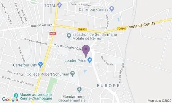 Localisation Reims Europe Bp - 51100