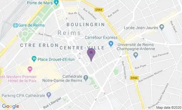 Localisation Reims Ceres - 51100