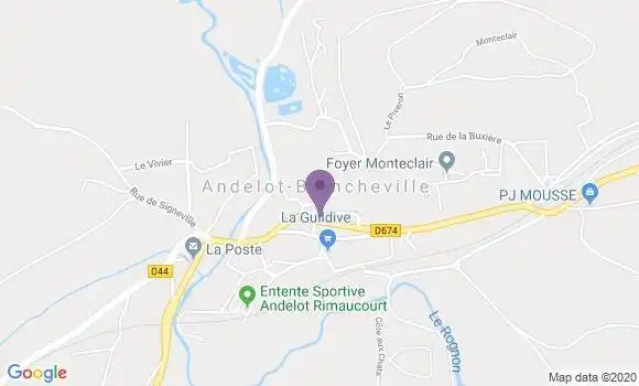 Localisation Andelot Blancheville - 52700