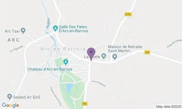 Localisation Arc En Barrois Bp - 52210