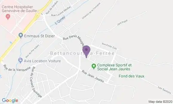 Localisation Bettancourt Bp - 52100