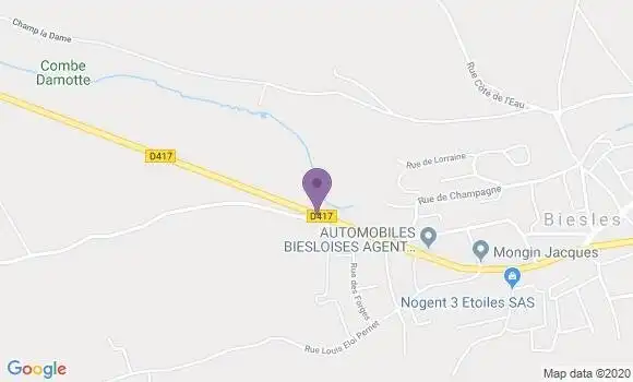 Localisation Biesles Bp - 52340
