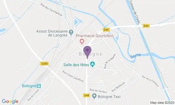 Localisation Bologne Bp - 52310