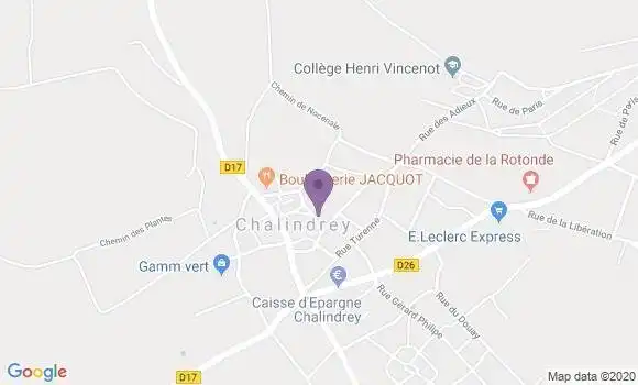 Localisation Chalindrey - 52600
