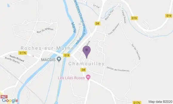 Localisation Chamouilley Bp - 52410