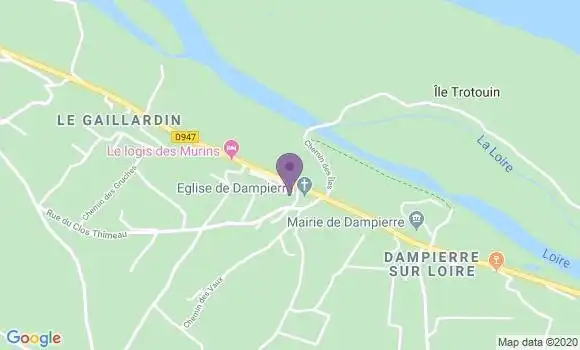 Localisation Champigny sous Varennes Ap - 52400