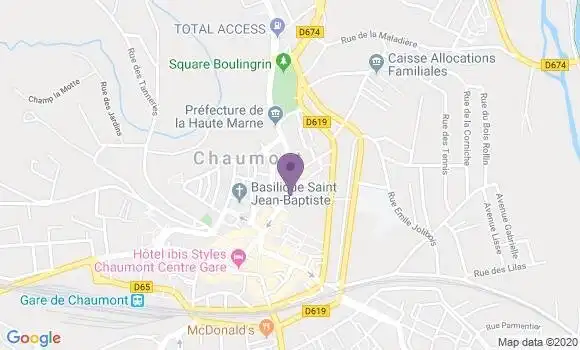 Localisation Chaumont Saint Saens - 52000