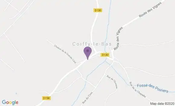 Localisation Coiffy le Bas Bp - 52400