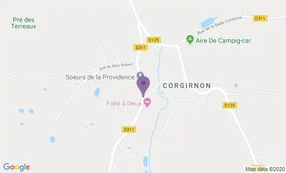 Localisation Corgirnon Ap - 52500