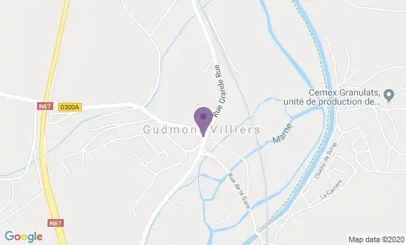 Localisation Gudmont Villiers Ap - 52320