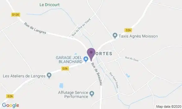 Localisation Haute Amance Bp - 52600