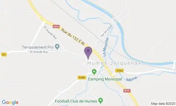 Localisation Humes Jorquenay Ap - 52200