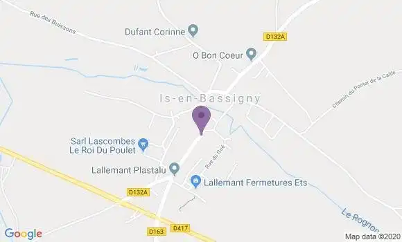 Localisation Is En Bassigny Bp - 52140