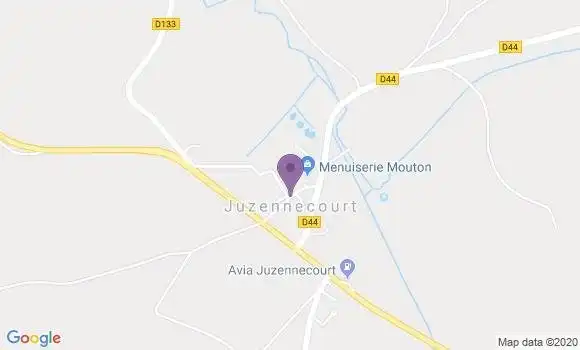 Localisation Juzennecourt Bp - 52330