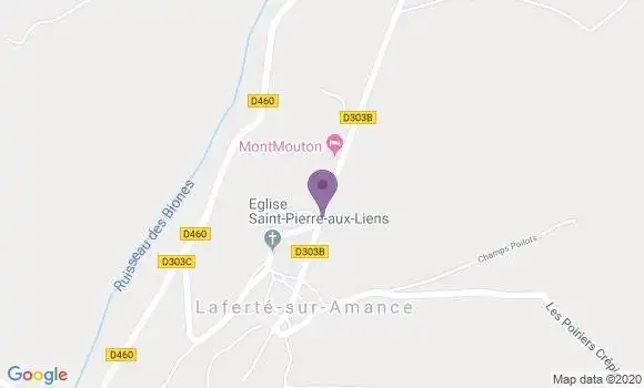 Localisation Laferte sur Amance Bp - 52500