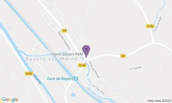 Localisation Bayard sur Marne Bp - 52170