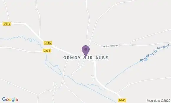 Localisation Latrecey Ormoy sur Aube Ap - 52120