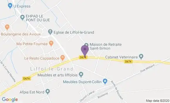 Localisation Liffol le Petit Ap - 52700